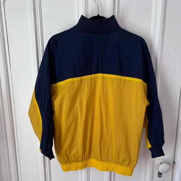 Vintage 90’s Nike Reversible Quarter Zip Windbreaker Jacket Red/Navy/Yellow M - Picture 10 of 15